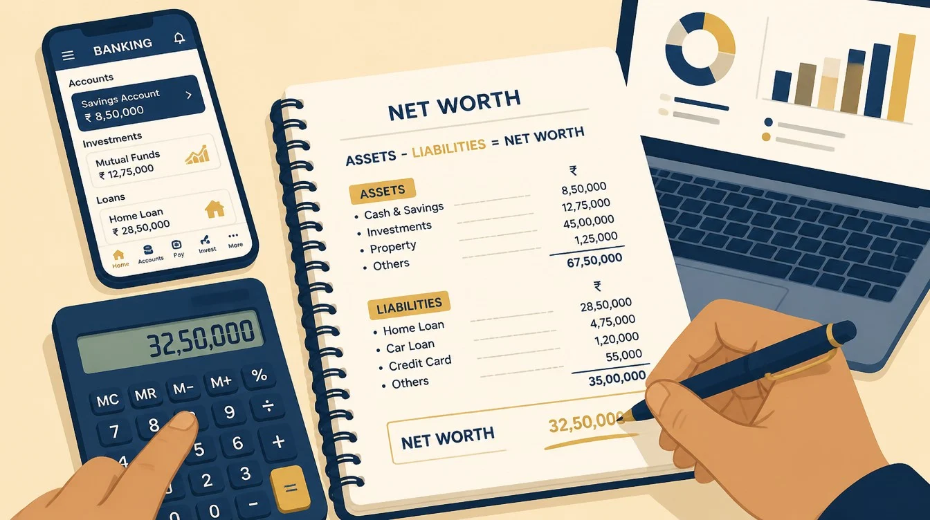 Net Worth Calculation India: Template for 30s in 2026 - inline-1 illustration (net worth calculation india template salaried 30s)