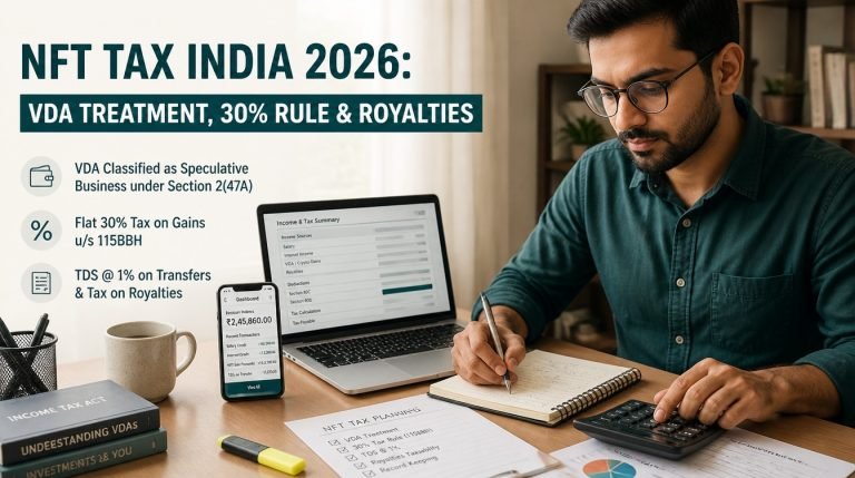 NFT Tax India 2026: VDA Treatment, 30% Rule and Royalties - hero image