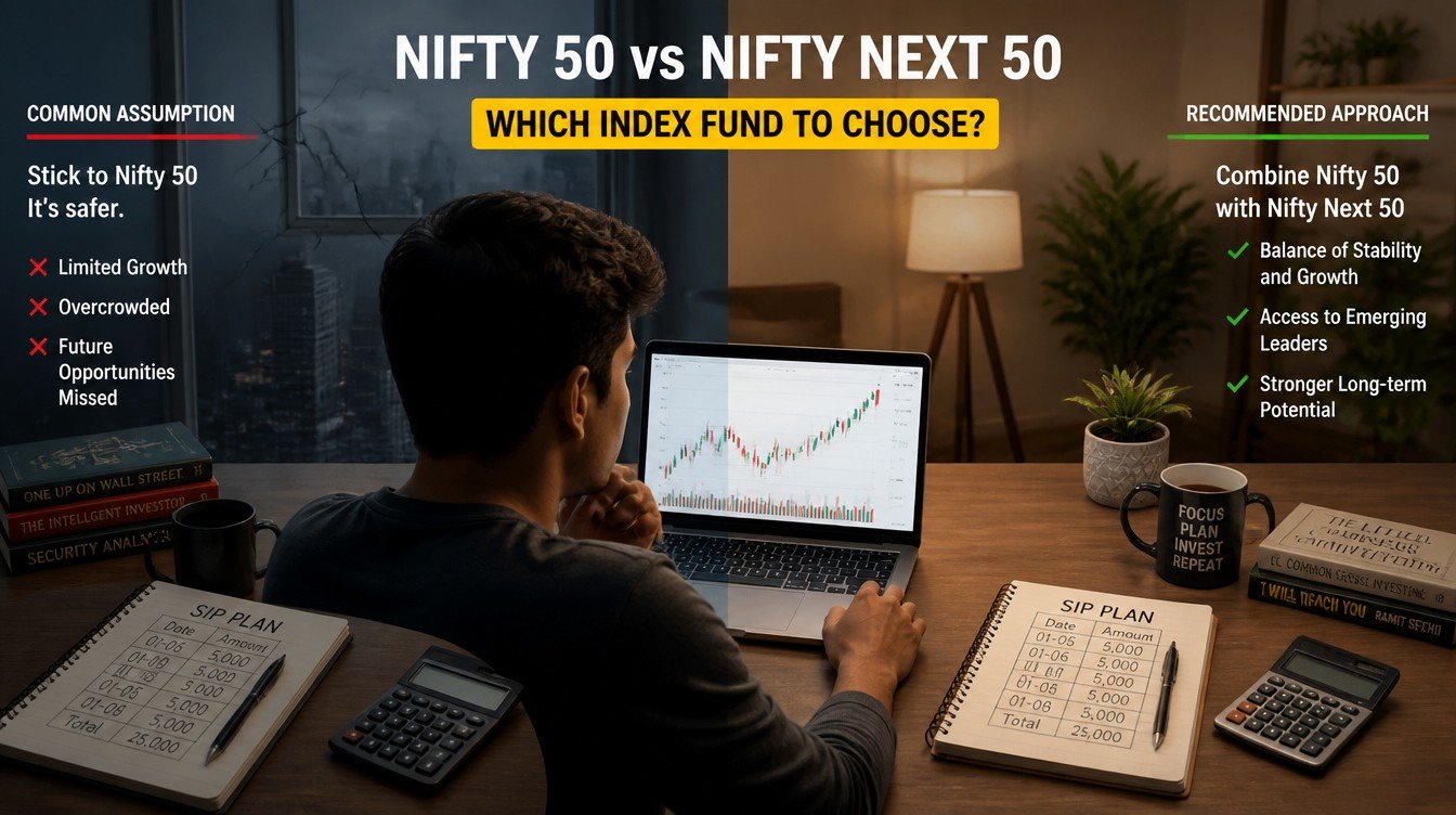 Nifty 50 vs Nifty Next 50: Which Index Fund to Choose? - hero image