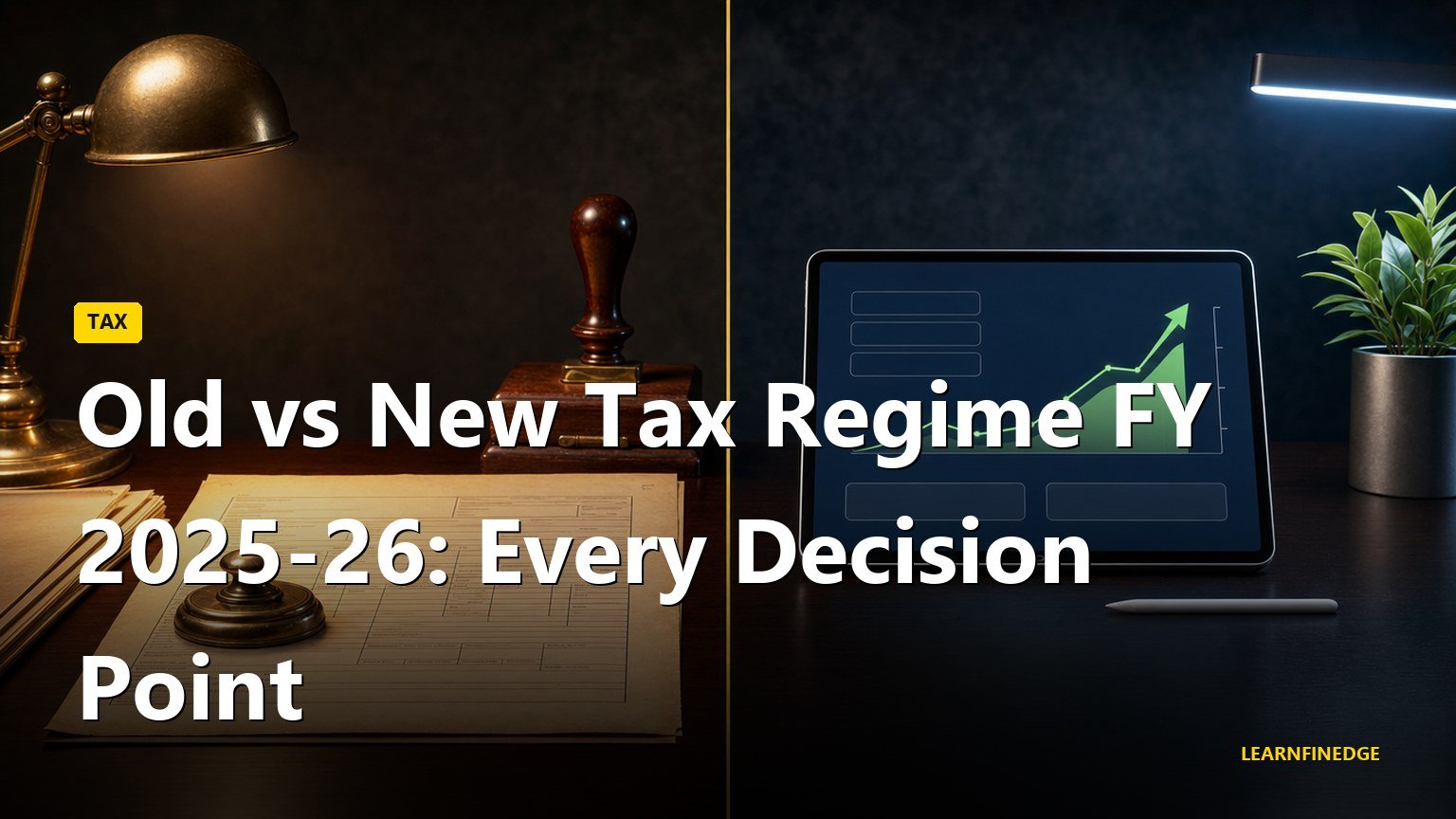 Old vs New Tax Regime FY 2025-26: Every Decision Point