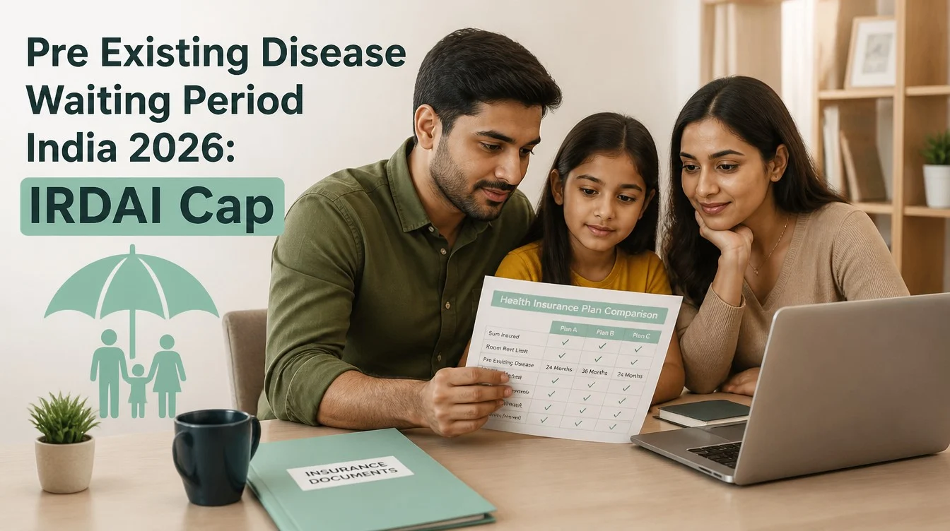 Pre Existing Disease Waiting Period India 2026: IRDAI Cap - hero image