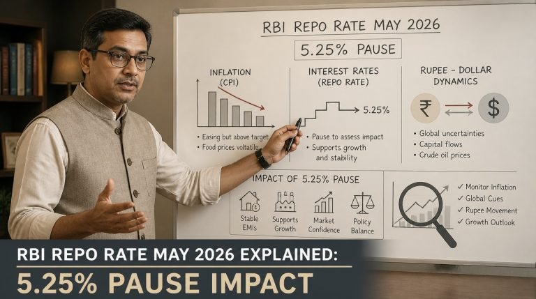 RBI Repo Rate May 2026 Explained: 5.25% Pause Impact - hero image