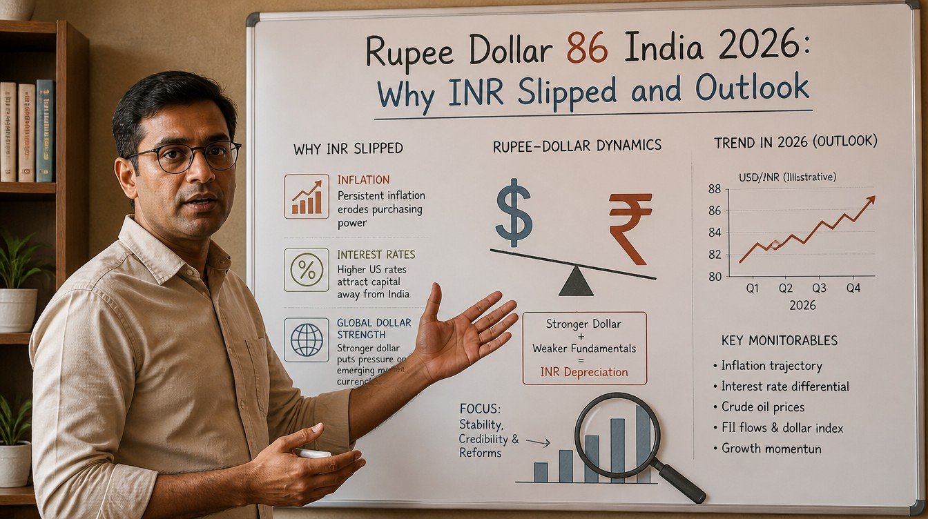 Rupee Dollar 86 India 2026: Why INR Slipped and Outlook - hero image