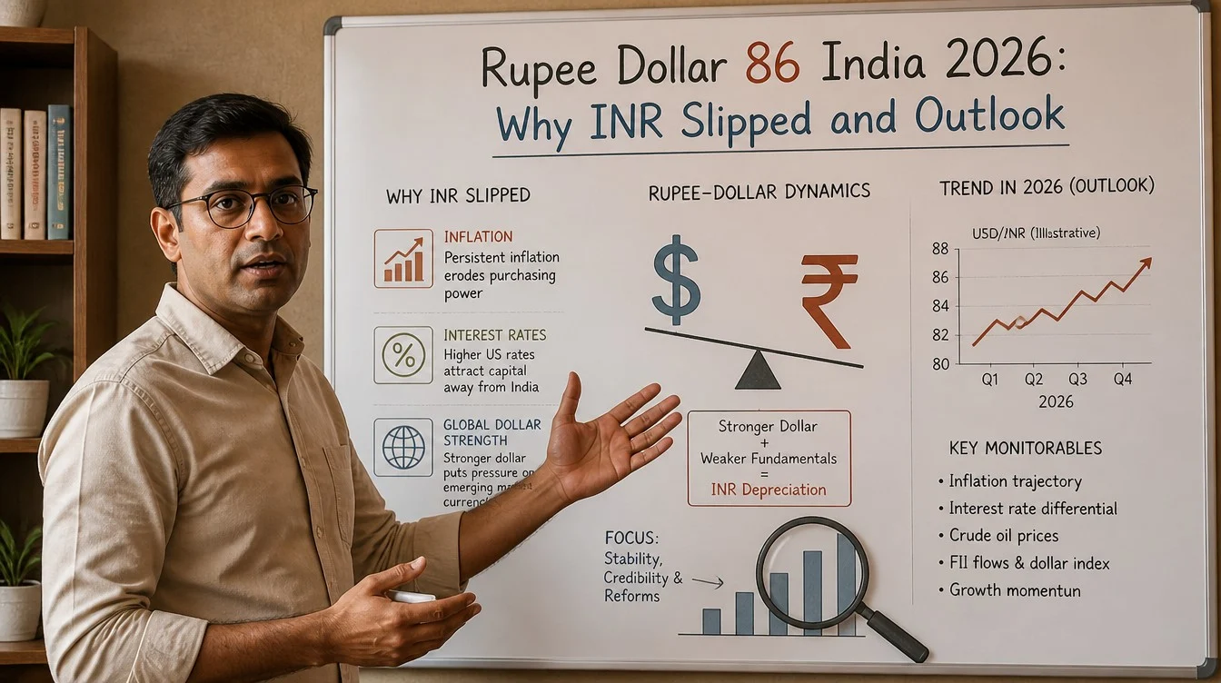 Rupee Dollar 86 India 2026: Why INR Slipped and Outlook - hero image