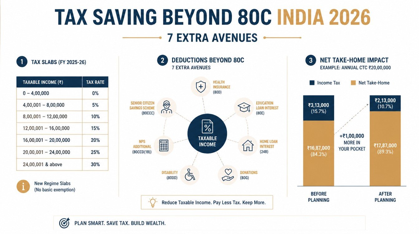 Tax Saving Beyond 80C India 2026: 7 Extra Avenues - inline-3 illustration (tax saving beyond 80c india 2026)