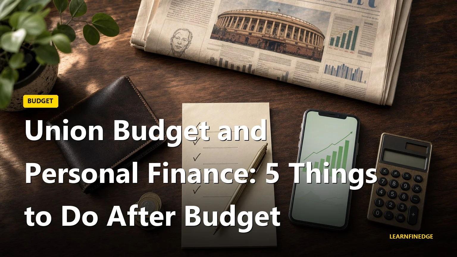 Union Budget and Personal Finance: 5 Things to Do After Budget