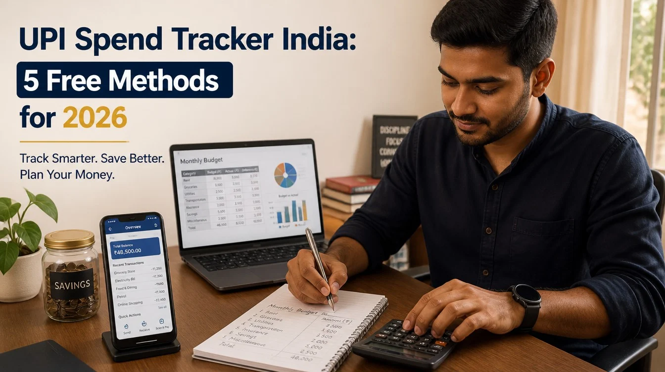 UPI Spend Tracker India: 5 Free Methods for 2026 - hero image