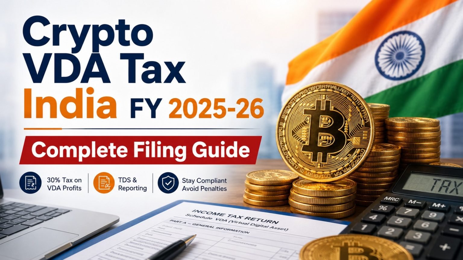 Crypto VDA Tax India FY 2025-26: Complete Filing Guide 1