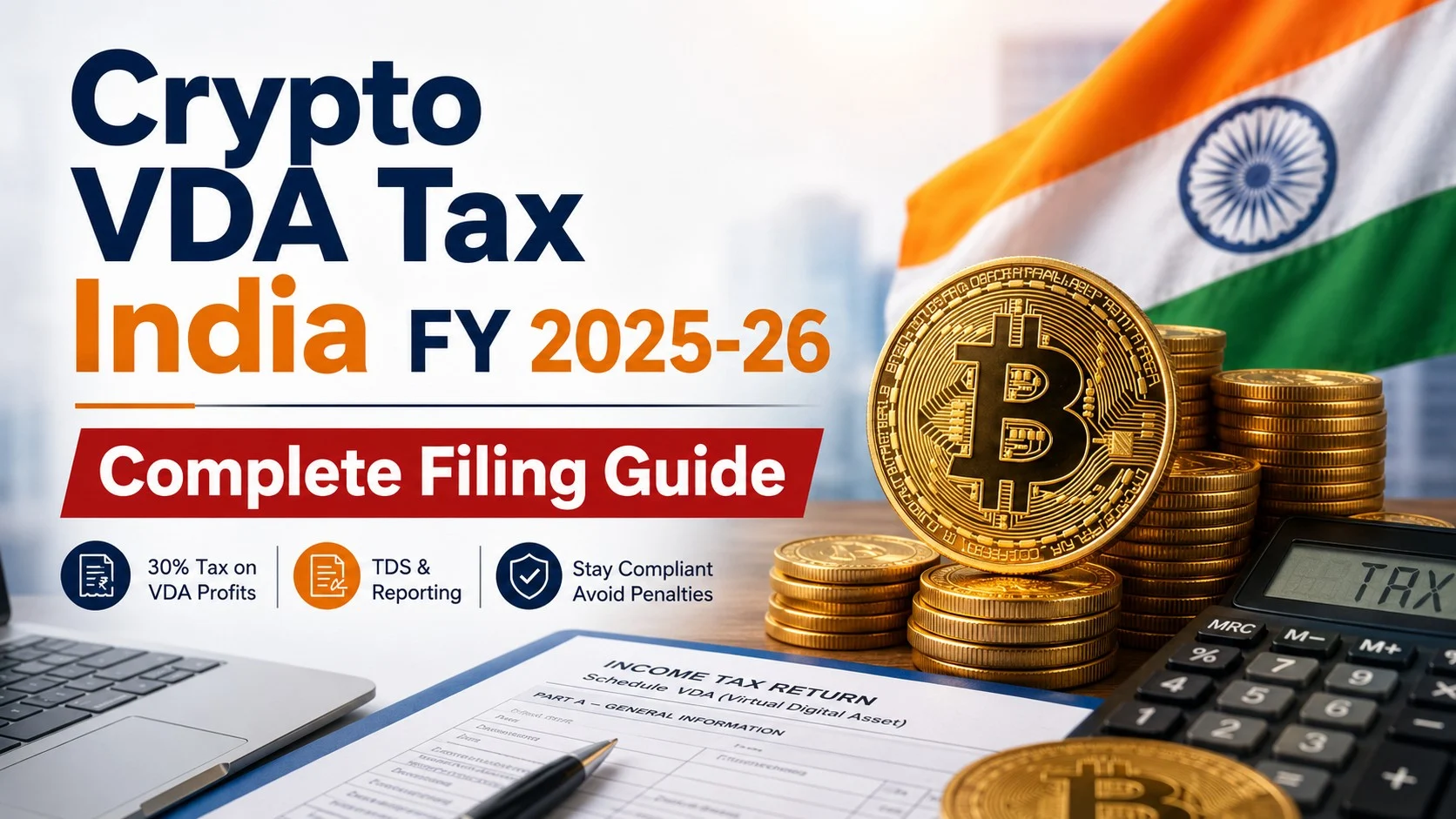 Crypto VDA Tax India FY 2025-26: Complete Filing Guide 2