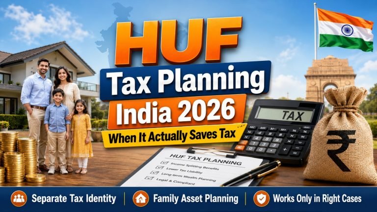 HUF Tax Planning India 2026: When It Actually Saves Tax 1
