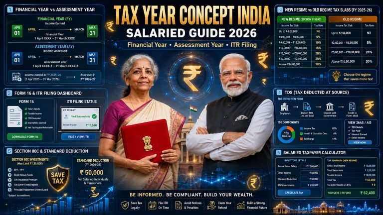 Tax Year Concept India: Salaried Guide 2026 1