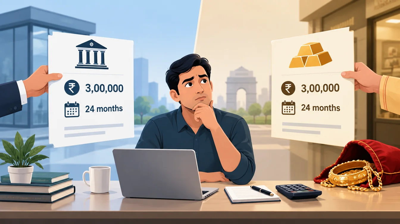 The Rs 3 lakh, 24-month worked comparison