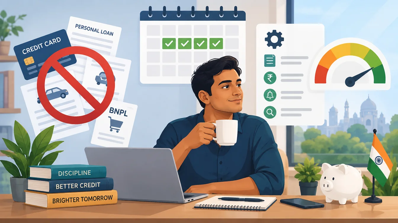 Week 5-8: No new credit applications, plus passive maintenance