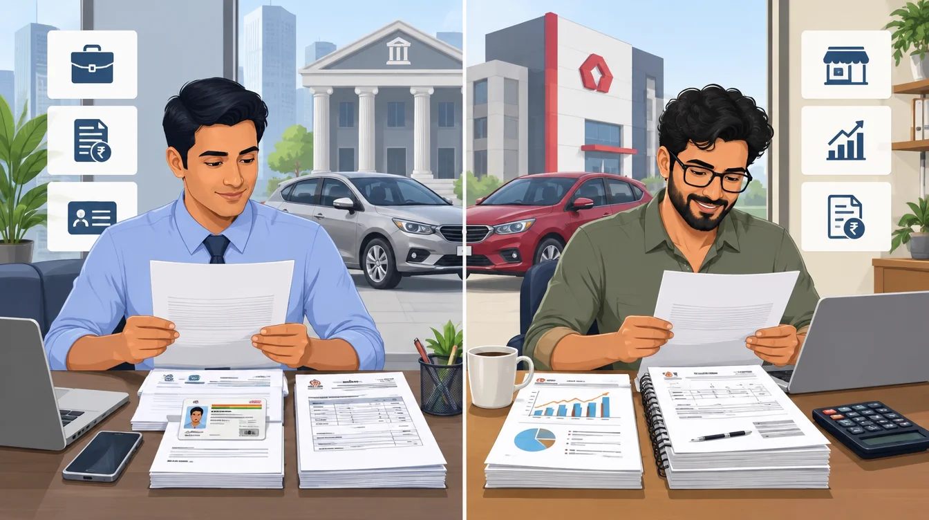 Documentation: salaried versus self-employed