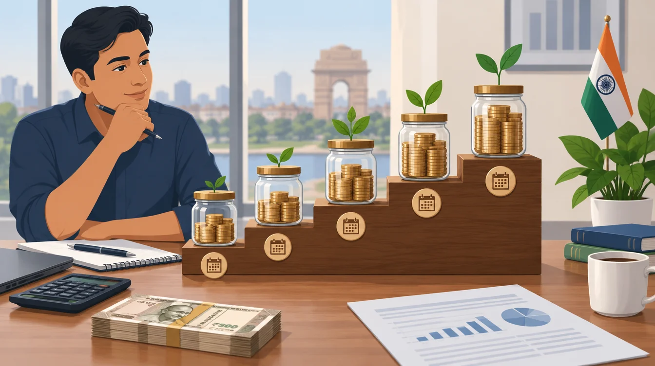 FD Laddering Strategy India: A Worked 5-Rung Ladder on Rs.500,000