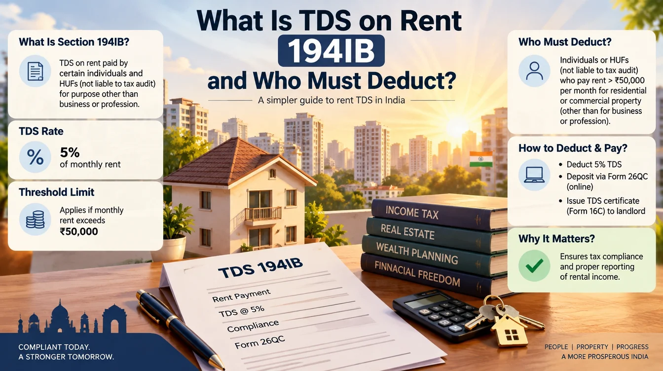 What Is TDS on Rent 194IB and Who Must Deduct