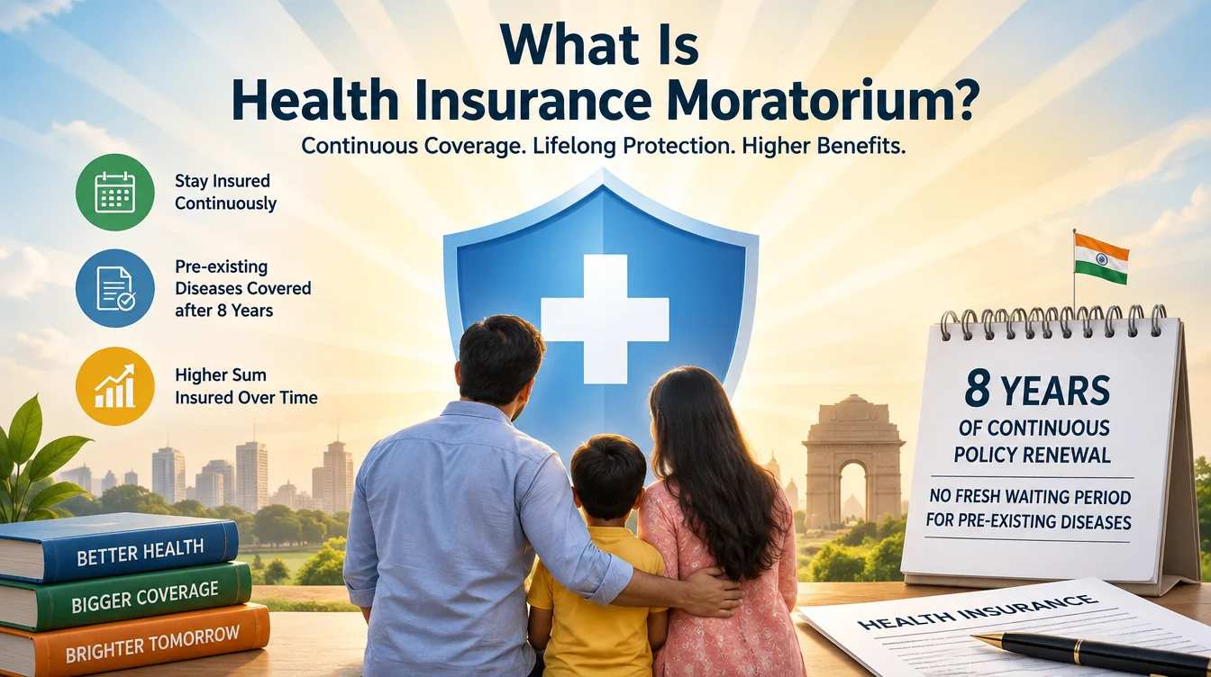 What is the health insurance moratorium period?