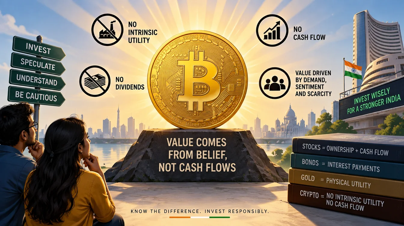 1. No intrinsic utility or cash flow