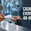 Health insurance card and 48-hour intimation clock at a hospital counter for cashless everywhere claims in India 2026